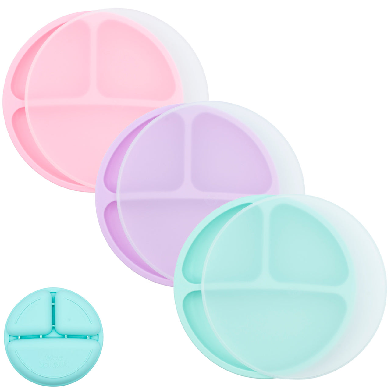 Silicone Divided Plates