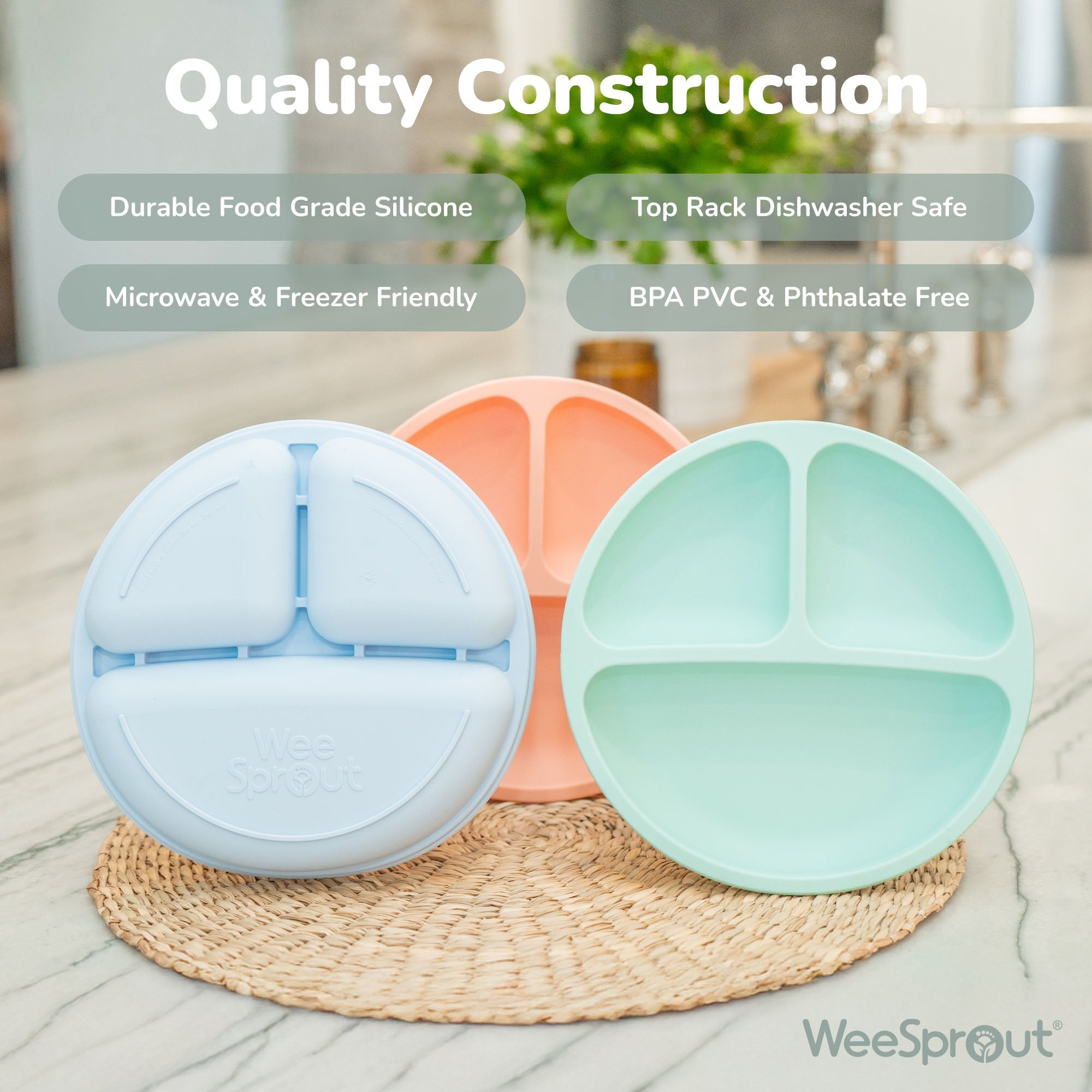 Silicone Divided Plates